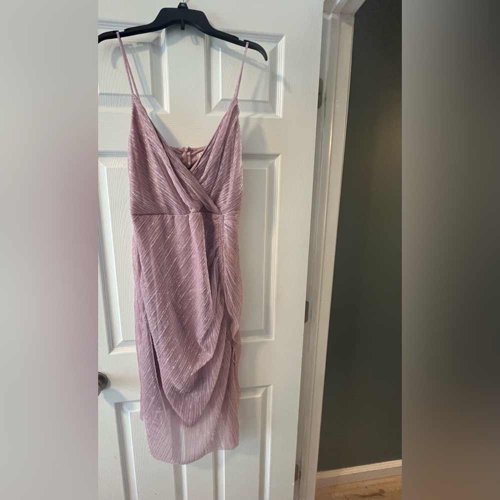 Ruched slit dress